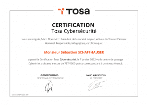 Certification en cybersécurité