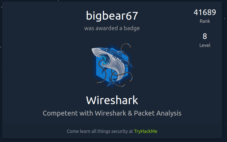 Webmaster67 expert en cybersécurité 6 FireShot Capture 069 TryHackMe User Badge tryhackme.com