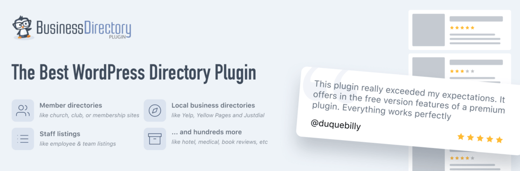 Top 5 des plugins d'annuaires professionnels à découvrir en 2025 4 Business Directory plugin