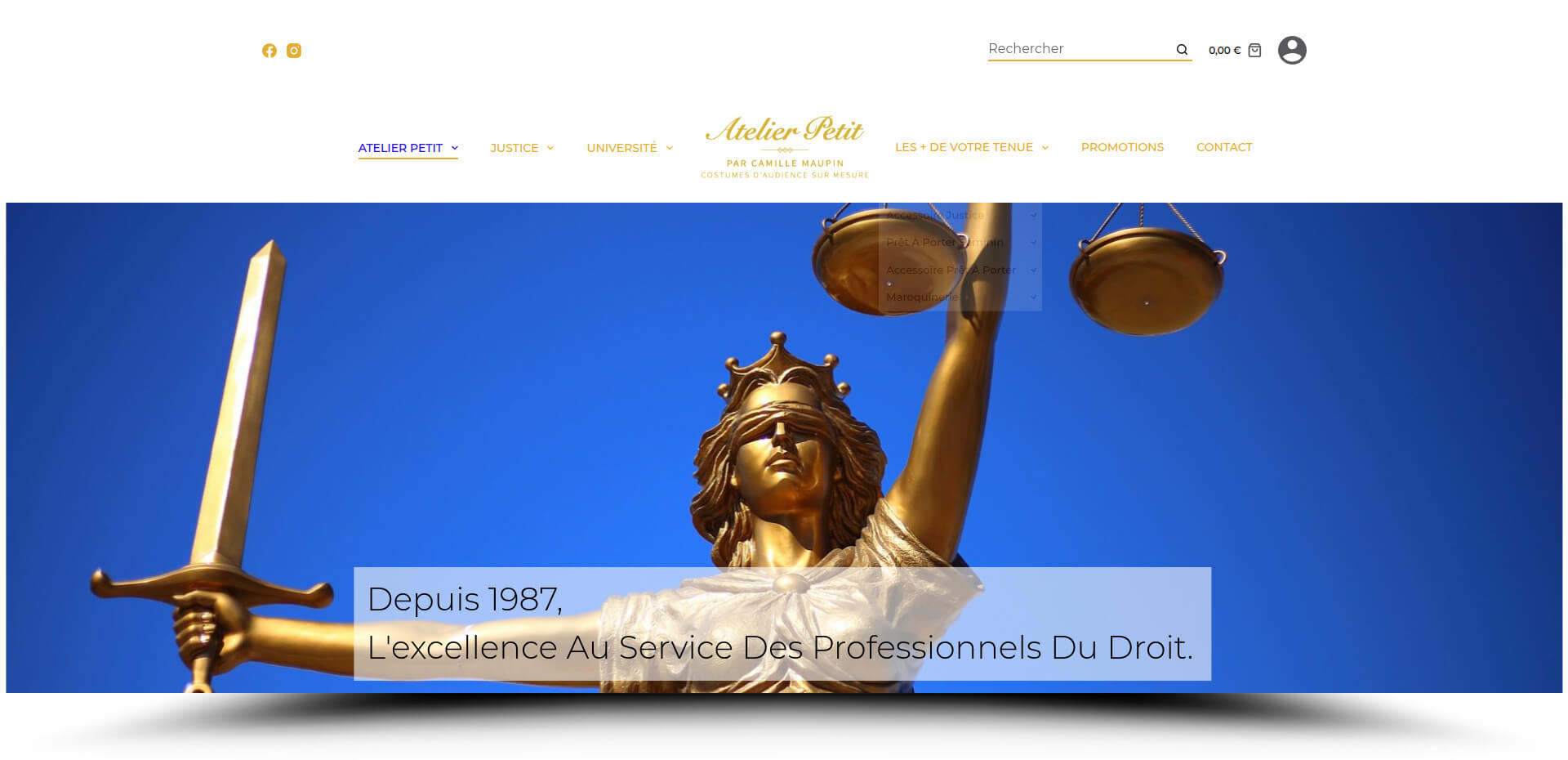 Atelier Petit Maison de couture au service du droit