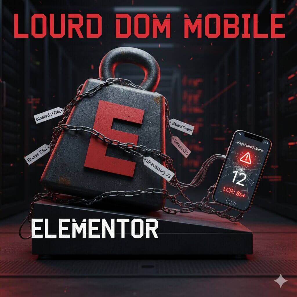 WordPress 6.9 : Il est temps de quitter Elementor (et voici pourquoi) 1 L'obésité Elementor qui tue le score mobile