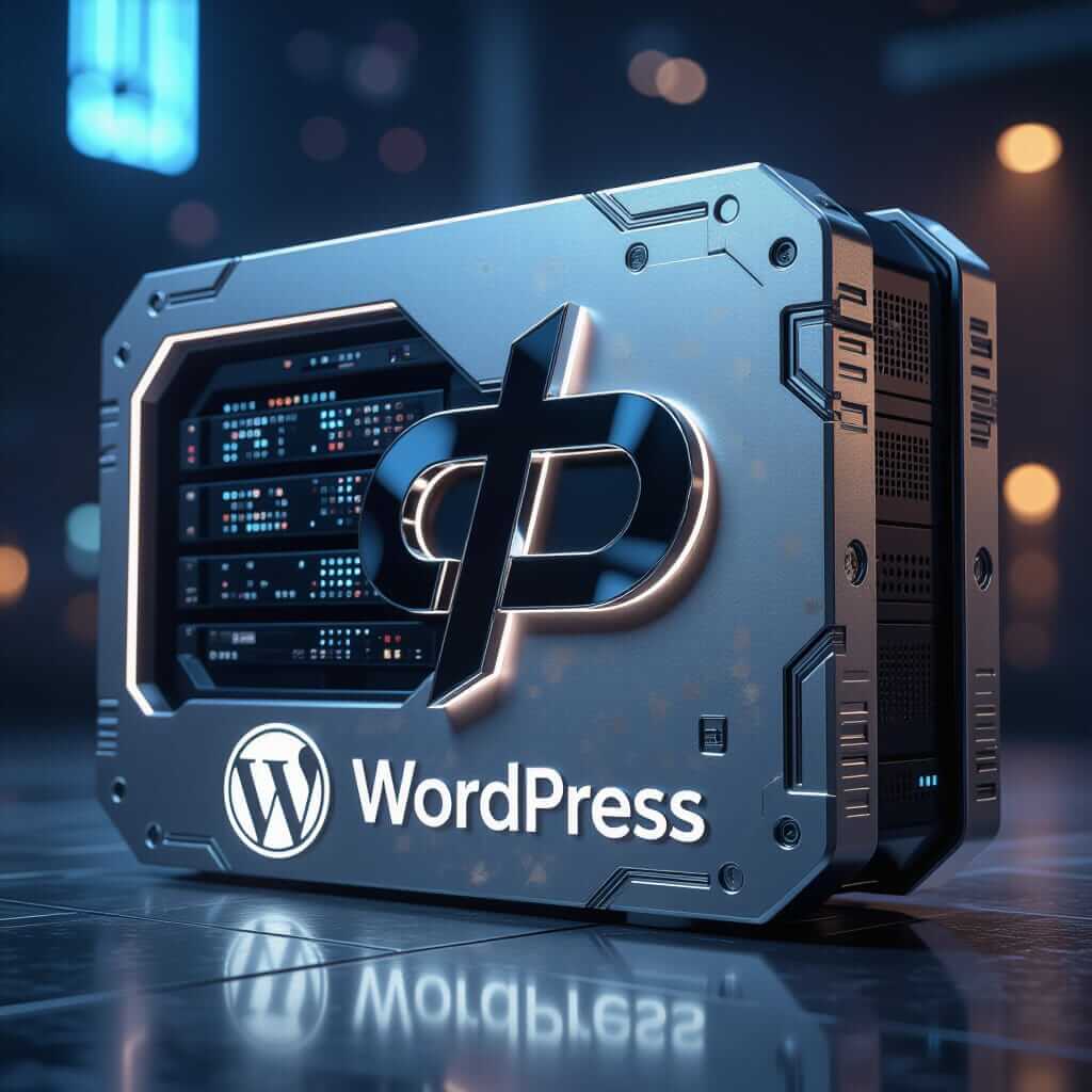 WordPress 7.0 & PHP 9.0 : La Stack de Survie pour 2027 1 Serveur futuriste représentant l'architecture WordPress 7.0 et PHP 9.0